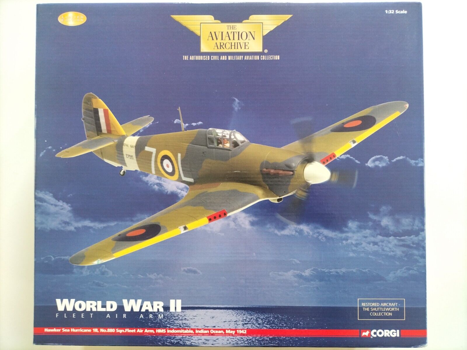 Corgi AA35504 1:32 Hawker Sea Hurricane RNFAA No.880 NAS – MTS Aviation ...