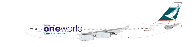 WB Models WB-A340-3-011 1:200 Cathay Pacific Airbus A350-313